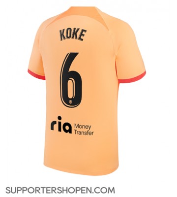 Atletico Madrid Koke #6 Tredje Matchtröja 2022-23 Kortärmad